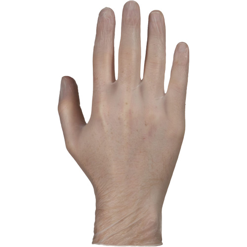 Disposable Gloves, Small, Vinyl, 4-mil, Powder-Free, White Auto-Cam