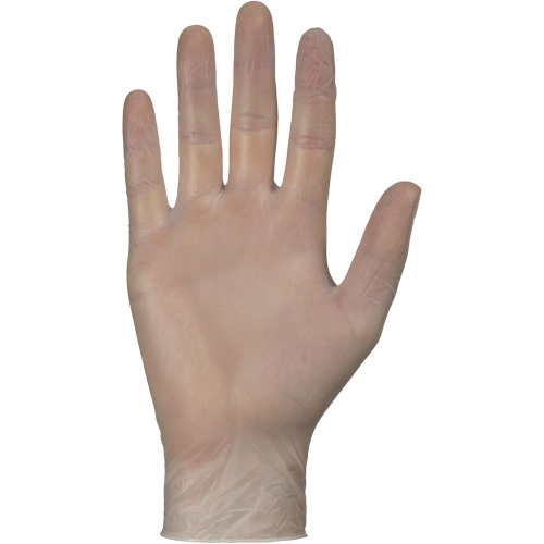 Disposable Gloves, Small, Vinyl, 4-mil, Powder-Free, White Auto-Cam