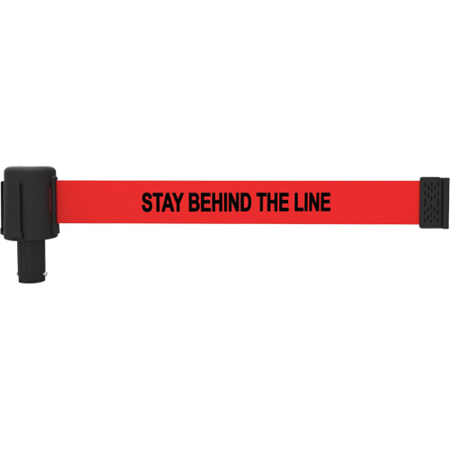PLUS Banner Cassette, Caution, 15', Red Tape Auto-Cam