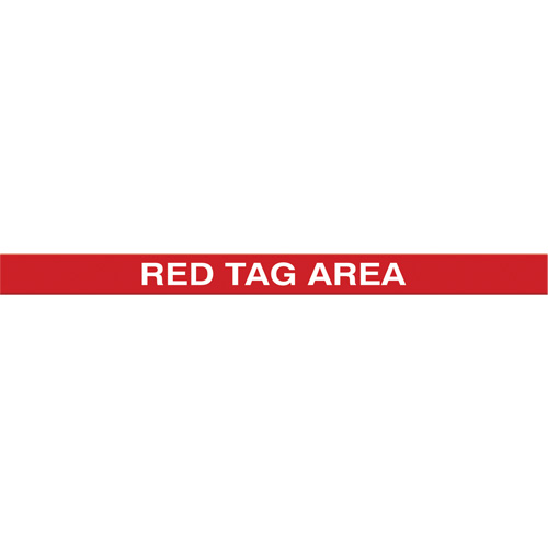 Tough-Mark Heavy-Duty Floor Marking, Rectangle, 48" L x 2" W, Red, Polyethylene Auto-Cam