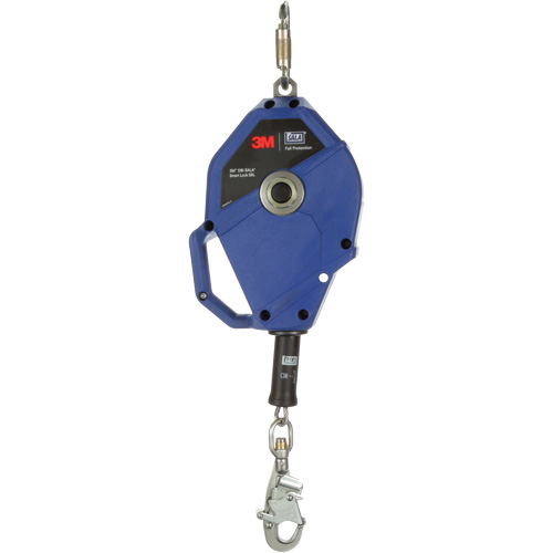 Cordage de s&eacute;curit&eacute; autor&eacute;tractable avec verrouillage intelligent, 50', Acier inoxydable, Pivotant Auto-Cam