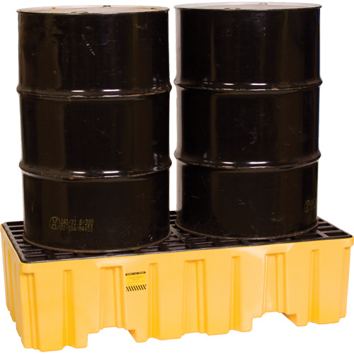 Spill Containment Pallet, 66 US gal. Spill Capacity, 26.25" x 51" x 13.75" Auto-Cam