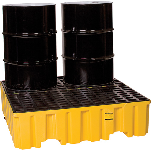 Spill Containment Pallet, 132 US gal. Spill Capacity, 51" x 52.5" x 13.75" Auto-Cam