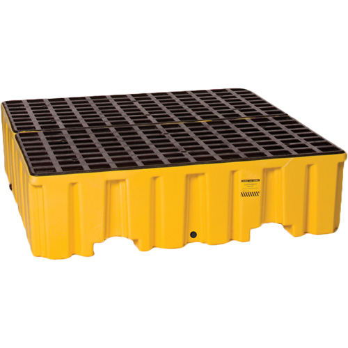 Spill Containment Pallet, 132 US gal. Spill Capacity, 51" x 52.5" x 13.75" Auto-Cam