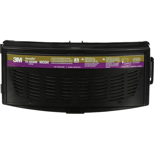 Cartouche multigaz/haute efficacit&eacute; Versaflo, Ammoniac/dioxyde de chlore/Gaz de chlore/Chlorure d'hydrog&egrave;ne/Florure d'hydrog&egrave;ne/Mercure/M&eacute;thylamine/Vapeur organique/Particules/SO2 Dioxyde de soufre, Paquet de 1 Auto-Cam