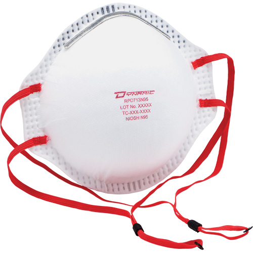 Respirateur contre les particules Dynamic, N95, Certifi&eacute; NIOSH, Taille unique Auto-Cam