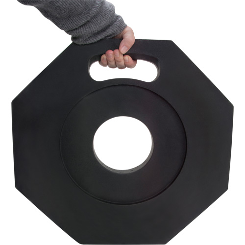 Base en caoutchouc pour poteaux d&eacute;lin&eacute;ateurs de qualit&eacute; sup&eacute;rieure, 12 lb Auto-Cam