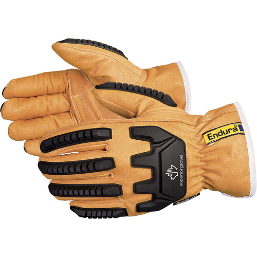 Endura&reg; Anti-Impact Driver's Gloves, X-Small, Grain Goatskin Palm, Thinsulate Inner Lining Auto-Cam