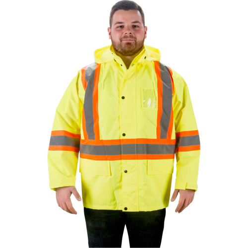 Imperm&eacute;able RZ1000, Polyester, Grand, Jaune lime haute visibilit&eacute; Auto-Cam