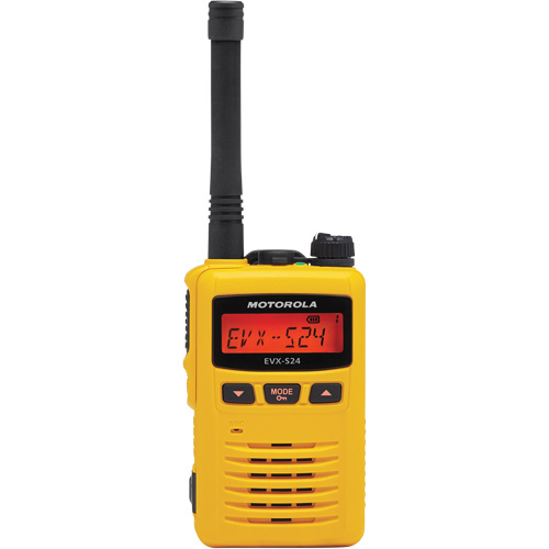 EVX-S24 Series Portable Radio, UHF Radio Band, 256 Channels, 200 000 sq. ft. Range Auto-Cam
