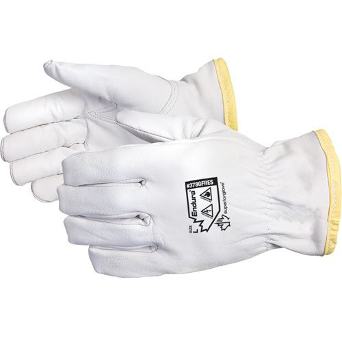 Gants de conducteur antistatiques et ignifuges Endura, Petit, Paume en Cuir fleur de ch&egrave;vre, Rhovyl Auto-Cam