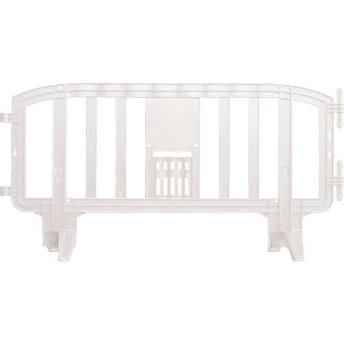 Barricade Movit, Emboîtables, 78" lo x 39" h, Blanc Auto-Cam