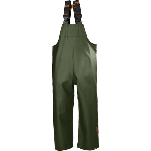 Gale Rain Bib Pants, Small, Polyester, Green Auto-Cam