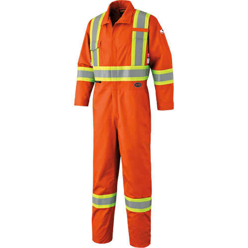 7705 FR-Tech&reg; High Visibility Coveralls, Size 36, Orange Auto-Cam