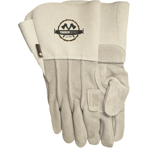 109G Timber Beast Welding Gloves, Split Cowhide, Size 8 Auto-Cam