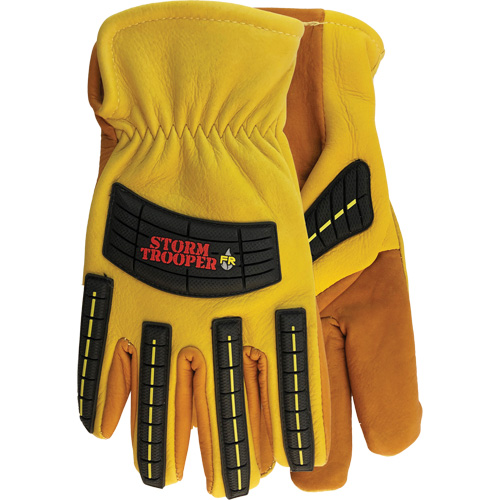 5782 Storm Trooper Gloves, Large, Cowhide Palm, Slip-On Cuff Auto-Cam
