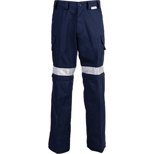 High Visibility Pants, Poly-Cotton, 34, Navy Blue Auto-Cam