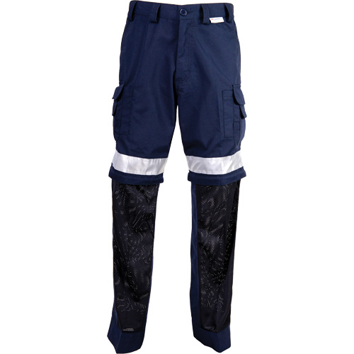 High Visibility Pants, Poly-Cotton, 34, Navy Blue Auto-Cam