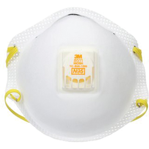 Respirateur contre les particules 8511, N95, Certifi&eacute; NIOSH Auto-Cam