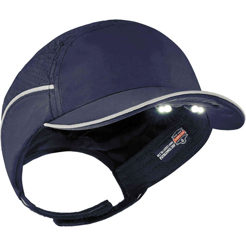 Casque antichocs l&eacute;ger avec lampe DEL 8965 Skullerz, Bleu marin Auto-Cam