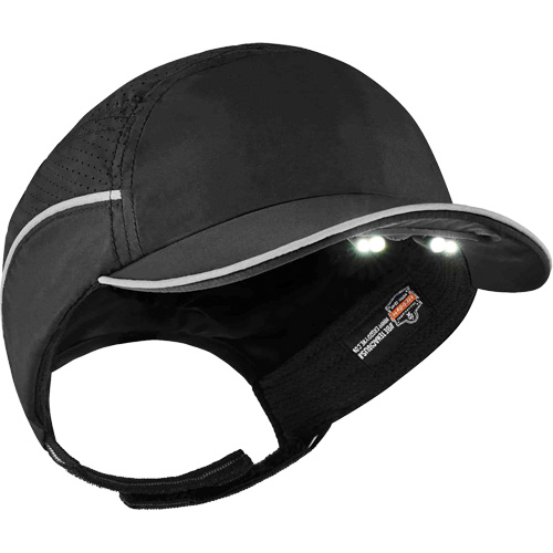 Casque antichocs l&eacute;ger avec lampe DEL 8965 Skullerz, Noir Auto-Cam