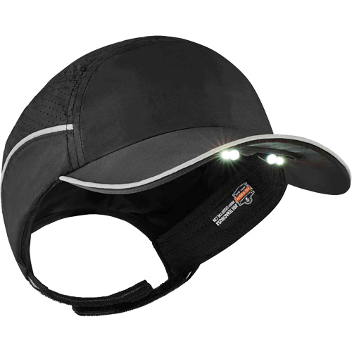 Casque antichocs l&eacute;ger avec lampe DEL 8965 Skullerz, Noir Auto-Cam