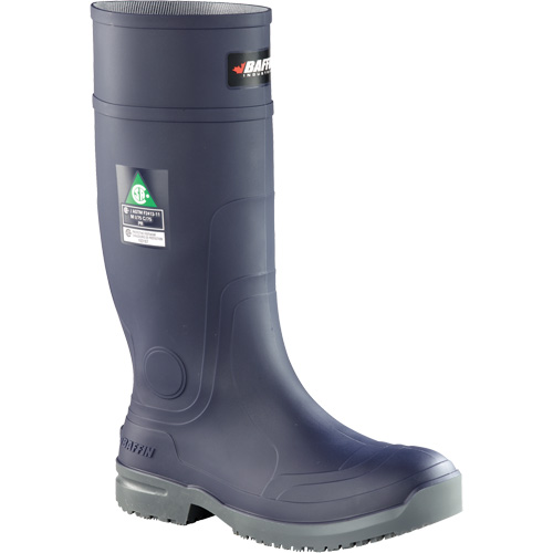 Slip Resistant Boots, Rubber, Steel Toe, Size 7 Auto-Cam