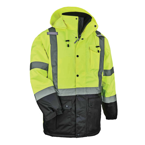 Parka thermique GloWear 8384 de Type R, Jaune lime haute visibilit&eacute;, Grand Auto-Cam