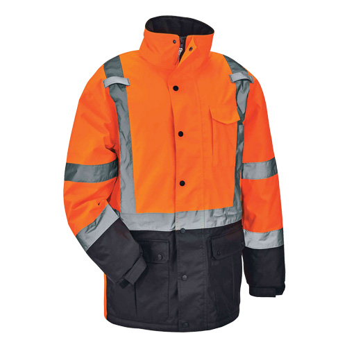 Parka thermique GloWear 8384 de Type R, Orange haute visibilit&eacute;, Grand Auto-Cam