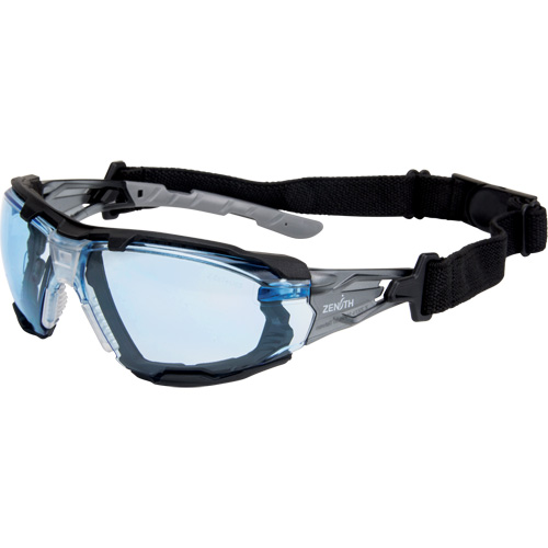 Z2900 Series Safety Glasses with Foam Gasket, Blue Lens, Anti-Scratch, ANSI Z87+/Meets/Exceeds CSA Z94.3 Auto-Cam
