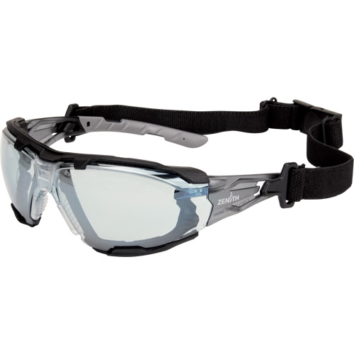 Z2900 Series Safety Glasses with Foam Gasket, Indoor/Outdoor Mirror Lens, Anti-Scratch, ANSI Z87+/Meets/Exceeds CSA Z94.3 Auto-Cam