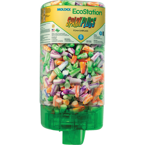 Trousse de d&eacute;marrage de distributeur de bouchons d'oreilles EcoStation SparkPlugs Auto-Cam