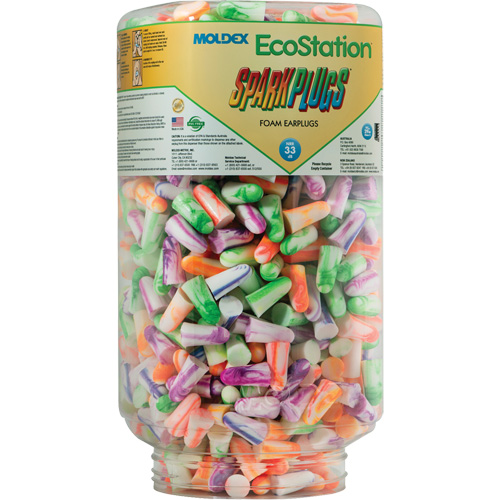 Recharge de bouchons d'oreilles SparkPlugs pour EcoStation, Vrac - Contenant Auto-Cam
