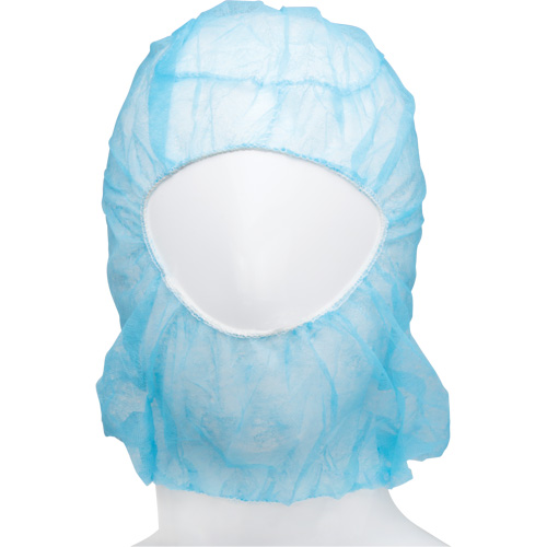 Disposable Hood, Polypropylene, Blue Auto-Cam