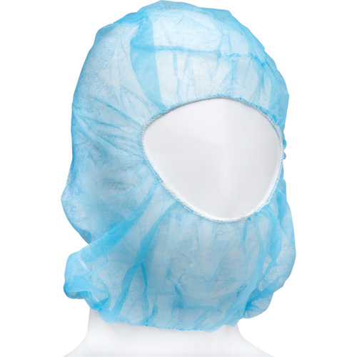 Disposable Hood, Polypropylene, Blue Auto-Cam
