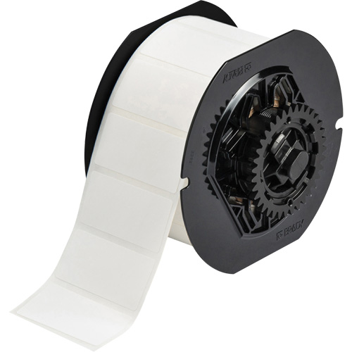 B33 Series Printer Labels, Paper, 2" L x 1" H, White Auto-Cam