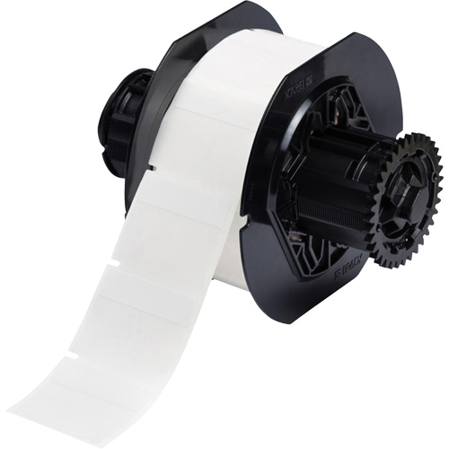 B33 Series Self-Laminating Labels, Vinyl, 1.75" L x 1.5" H, White Auto-Cam