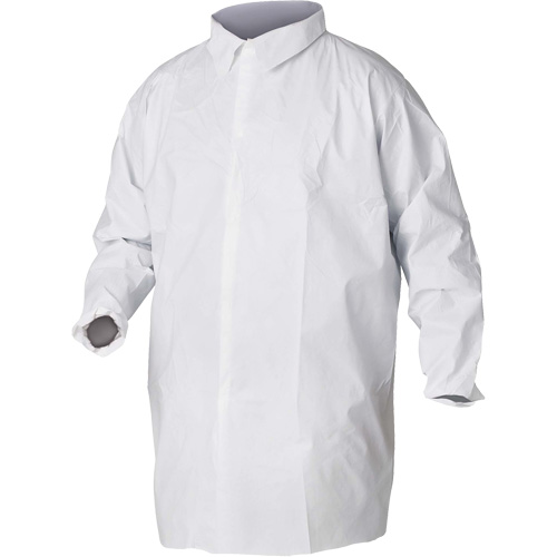 Sarraus de laboratoire KleenGuard A20, SMS, Blanc, Petit Auto-Cam