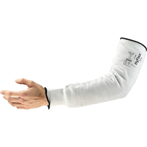 HyFlex&reg; 11-210 Series Narrow Cut Resistant Sleeve, Intercept, 18", ASTM ANSI Level A2/EN 388 Level 2, Grey Auto-Cam