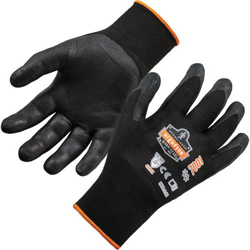 Gants enduits ProFlex DSX pour pr&eacute;hension de produits secs, Petit, R&ecirc;vetement Nitrile, Calibre 18, Enveloppe en Nylon/Spand Auto-Cam