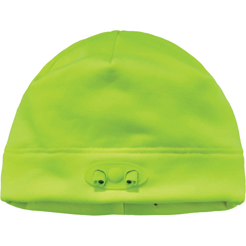 N-Ferno&reg; Skull Cap Beanie Hat with LED Lights, One Size, High-Visibility Lime Green Auto-Cam