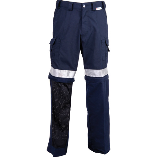 All-Season High Visibility Ventilated Pants, Poly-Cotton, 26, Navy Blue Auto-Cam