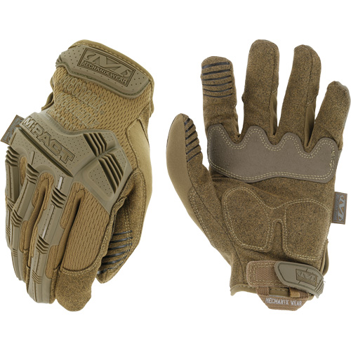 Gants antichocs tactiques Coyote M-Pact, 8, Paume en Synth&eacute;tique, Poignet Boucle et crochet Auto-Cam
