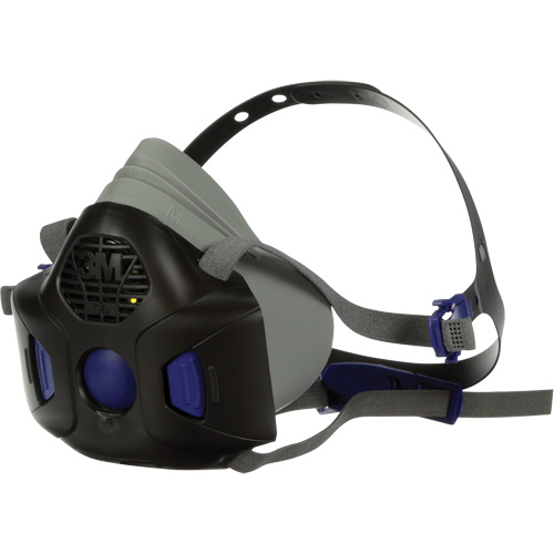 Secure Click HF-800 Series Half Facepiece Reusable Respirator, Silicone, Medium Auto-Cam