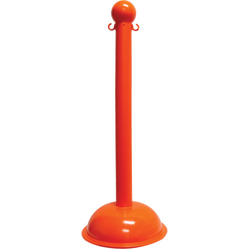 Poteau pour service intense, Hauteur de 40", Orange Auto-Cam
