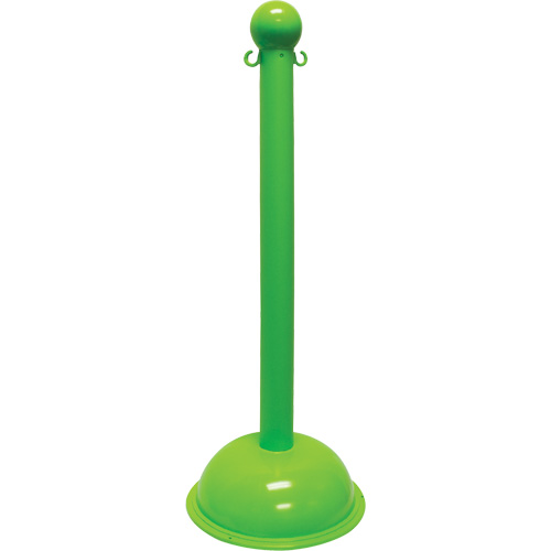 Heavy-Duty Stanchion, 40" High, Green Auto-Cam