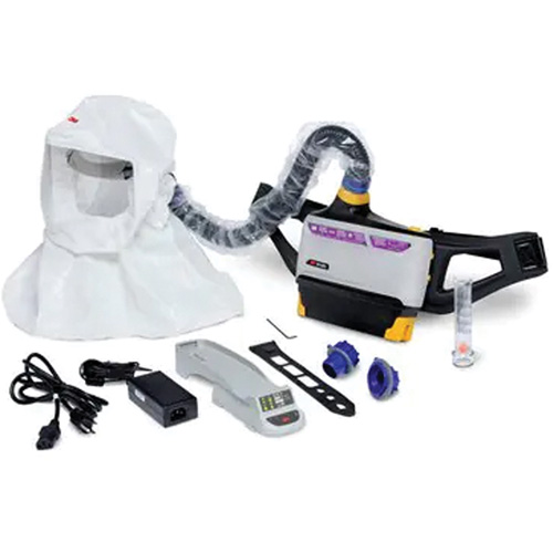 Versaflo Powered Air Purifying Respirator Easy Clean Kit, Loose Fitting Hood & Faceshield, Lithium-Ion Battery Auto-Cam