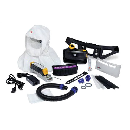 Versaflo Powered Air Purifying Respirator Easy Clean Kit, Loose Fitting Hood & Faceshield, Lithium-Ion Battery Auto-Cam