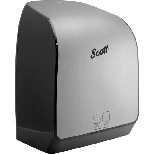 Distributeur de serviettes en rouleaux durs Scott Pro, &eacute;lectronique, 12,66" la x 9,8" p x 16,44" h Auto-Cam