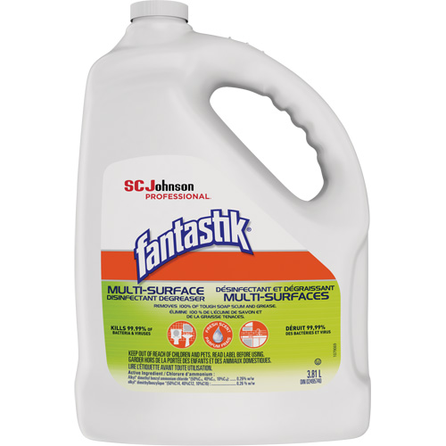 D&eacute;sinfectant et d&eacute;graissant multisurface professionnel Fantastik, 3,78 L, Cruche Auto-Cam
